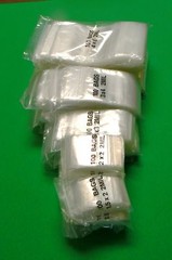 2500 Zip Seal Lock Bags Clear 2Mil Assortment of 5 Sizes 500 each Total 2,500