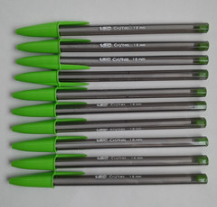 Bic Cristal Xtra Bold Light Green Ballpoint Pens 1.6mm Lot of 10 Brand New