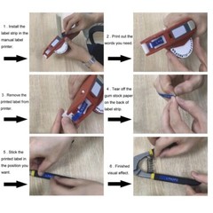 3D Plastic Embossing Label Tape Refill 9mm for DYMO 12965 1610 Motex Label Maker