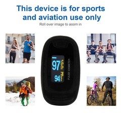 Finger Pulse Oximeter Meter SpO2 Heart Rate Monitor Blood Oxygen Saturation FDA