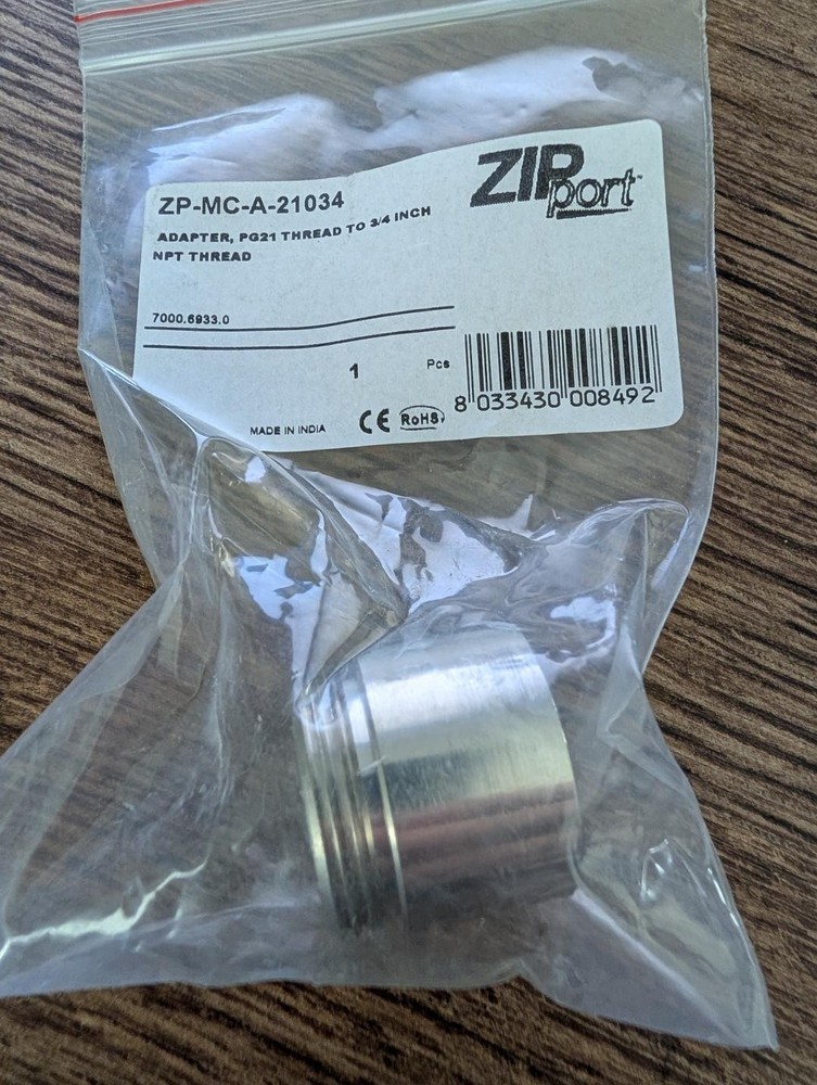 AUTOMATION DIRECT ZP-MC-A-21034 PG21 TREAD TO .75IN NPT ADAPTER (b2)