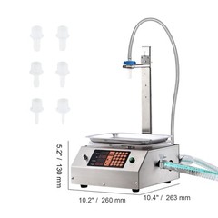 VEVOR Automatic Liquid Filling Machine Digital Control Bottle Filler 30-15000 g