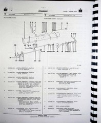 IH International 91 Combine Parts Manual Catalog & Attachments