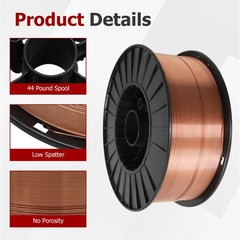 ER70S-6 .030″ (0.8 mm) Mild Steel MIG Welding Wire – 44 Lbs Roll Wire New