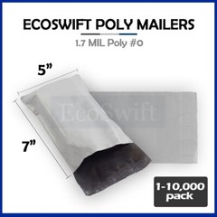 1-10000 5 x 7 “EcoSwift” Poly Mailers Envelopes Plastic Shipping Bags 1.70 MIL