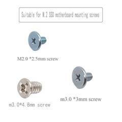 PCIe NVMe M.2 Mounting Screws Computer Screws Motherboard Standoffs Assortmen…