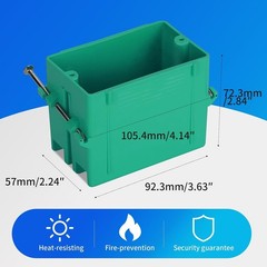 1-Gang New Work PPO Switch/Outlet Box, 18 Cu in, Listed, 1-Pack | PPO box ho…