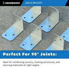 Sandbaggy 2″ x 1-1/2″ x 1-3/8″ Galvanized Angle Bracket (90°)