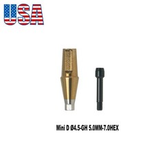 US Titanium Straight Transfer Abutment Fits Hiossen ET (ETIII/IV) /Osstem TS/GS
