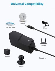 6V DC Power Supply 2A Universal AC Adapter, 100-240V 50/60Hz 6 Volts 2 Amp Trans