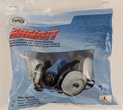 SAS Safety 8661-93 Bandit Dual Cartridge Respirator Mask Large
