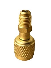 HVAC R32 Reverse Thread Adapter For A2L R454B/R32 Tanks 1/4” Female&1/4”Male