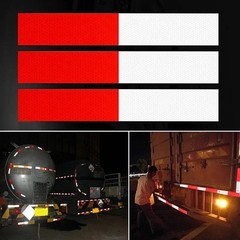10Pcs Reflective Tape Waterproof Night Stickers for Car Truck Trailer