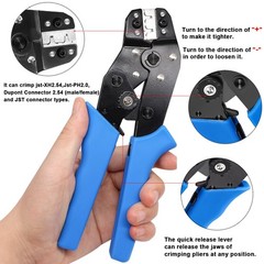 Taiss JST Crimping Tool with 580PCS JST PH Connector kit 2.0mm 2/3/4/5/6Pin H…