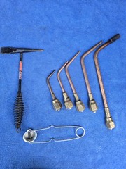 Victor Brazing Tips Lot With Rosebud Attachment And Striker