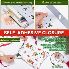 50 PCS 10×13 Cute Poly Mailers Waterproof Self-Sealing Holiday Shipping Bags …