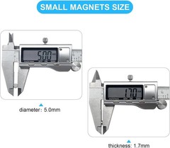100 Pcs Small Magnets 5×2 mm Neodymium for Crafts