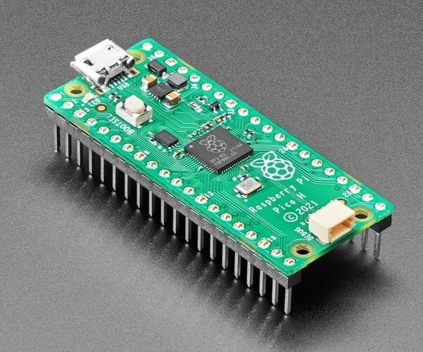 Raspberry Pi Pico H – Microcontroller Development Board w/ Soldered GPIO Headers