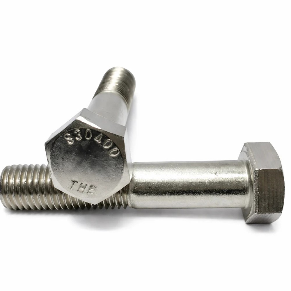 BULK BOX! 7/8″-9×12 1/2″ 6″ Thd UNC Hex Cap Screws Coarse Stain A2 10pcs