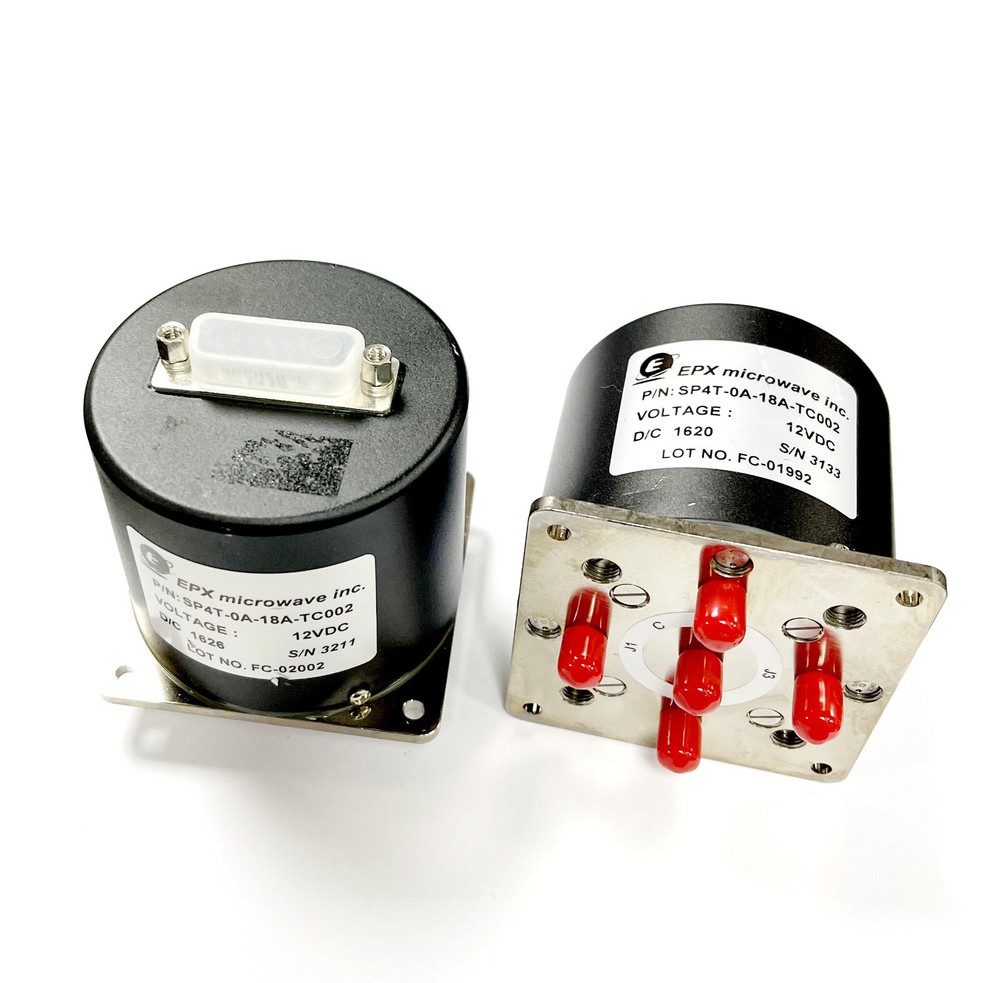 EPX SP4T-0A-18A-TC002 SP4T RF coaxial switch DC-18 GHz 12VDC 200W SMA NEW