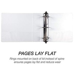 Durable 4 inch 3 Ring Binder, D Ring Binder, 100% Recycled Chipboard, White, …