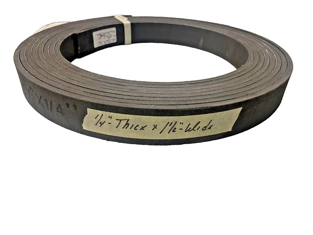 1/4″-thick x 1 1/2″-wide Flex molded wire back brake lining (sold by the foot0