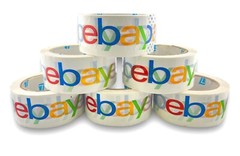 6 x Roll EBAY Official Packaging Tape Color Logo 2” x 75” Yard FREE SHIPPING