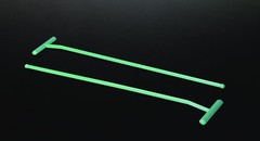 (100/Pk) SIMPORT Bacterial T-Shaped Cell Spreaders Green 176mm L x 36mm W L300