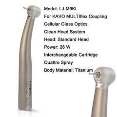 COXO Dental High Speed Fiber Optic Handpiece Turbine KaVo Coupler 4 Hole 6 Pin