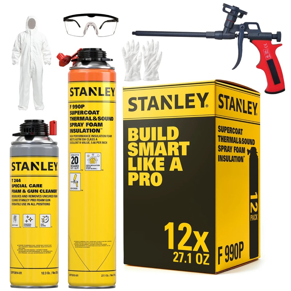 Stanley SuperCoat Thermal Sound Foam Kit 27.1oz – Closed Cell, 12 Pack Set