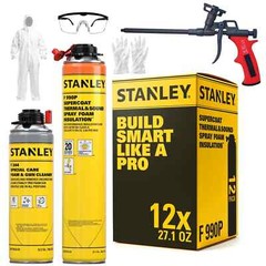 Stanley SuperCoat Thermal Sound Foam Kit 27.1oz – Closed Cell, 12 Pack Set