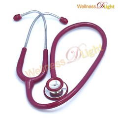 Classic Dual Head Cardiology Maroon Stethoscope for Medic, Clinical and Home Use