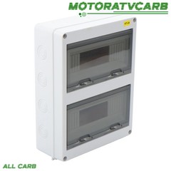 ALL-CARB 24 Way Circuit Breaker MCB Distribution Protection Box W/ DIN Rail IP65