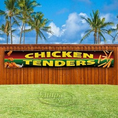 CHICKEN TENDERS Advertising Restaurant Food Vinyl Banner Flag Sign USA XL01545