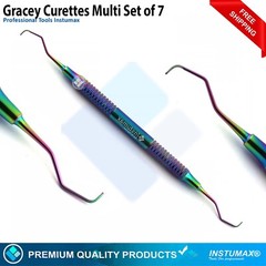 DENTAL GRACEY CURETTES PERIODONTAL 1/2 3/4 5/6 7/8 9/10 11/12 13/14 Light Weight