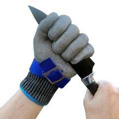 LV9 Safety Stainless Steel Mesh Gloves Anti Knife Cut Chain Mail Work Gloves