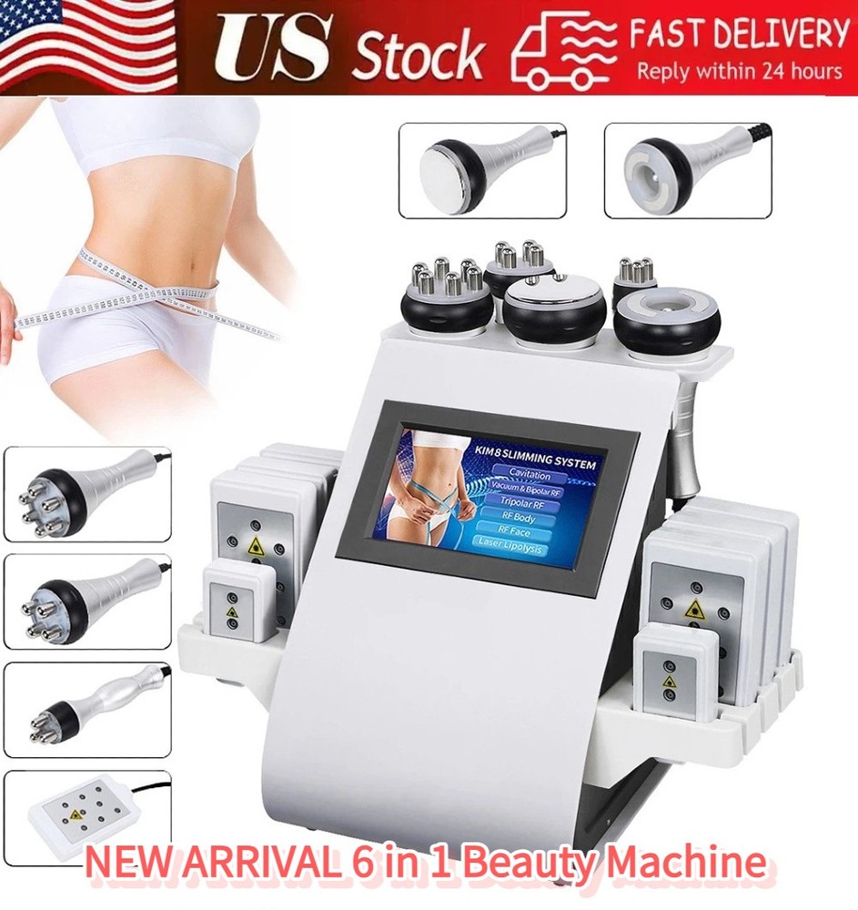6 in 1 Beauty Machine for Body Massage Facial Skin Care Skin Lifting Salon New