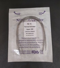 Dental Orthodontic Thermal Activated Niti Wires Round Arch Wires Ovoid Form