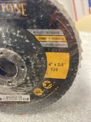 Premium BLACKSTONE Zirconia Flap Disc 4″ x 5/8″ 80 G Angle Grinder 10 Pack T29