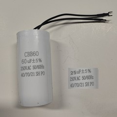 CBB60 25UF 250VAC 250V Capacitor (Wire) Wire Motor Run Capacitor CBB60