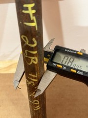One Piece 4140 Hot Rolled Steel Bar Round Stock Heat Treated 7/8” OD x ~9”