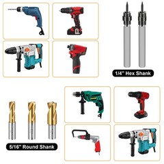 13x Spot Weld Cutter Set Double Sided 3/8″ 5/16″ Spot Welding Remover Drill Bits