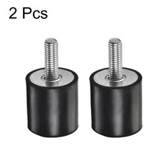 2pcs M8 Rubber Mounts Male Thread Shock Absorber for Motor Generator Compressor