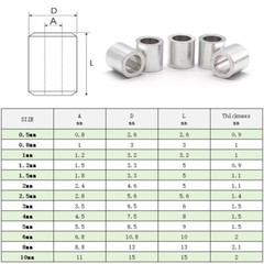 Oval Aluminum Sleeves Clamps for Wire Rope Swage Clip Crimping Loop Sleeve