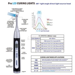 AZDENT Dental Wireless LED PRO105 Curing Light Lamp 1 Second Curing High