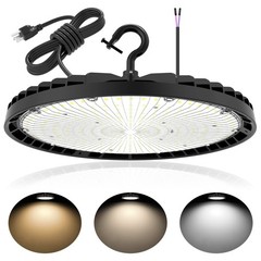120V US Plug 150W LED High Bay Light Fixture Warehouse Garage 4500K/5000K/5700K