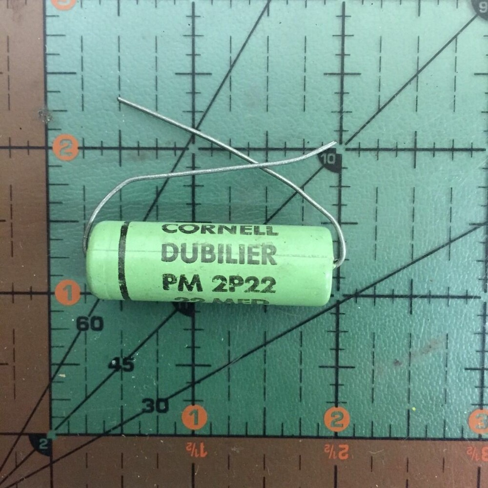 CORNELL DUBILIER Axial Film CAPACITOR 0.22uF 200v 10% PM2P22 .22uF Vintage AUDIO