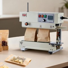 Continuous Bag Band Sealing Machine 0.24-0.47 in Seal Width Vertical Band Sealer