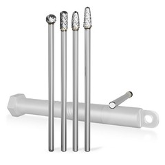 4PCS Long Carbide Burr Set 1/4″ Shank 6.1″ for Metal Wood Grinding Porting USNew
