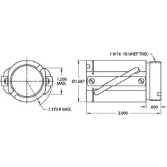 Thomson 8103-448-003 Ball Nut, Ball Circle Dia 0.375 In